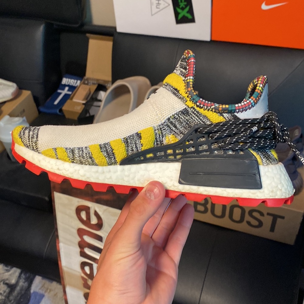 Human race NMD Pharrell adidas solar pack edition size 7(with box) - Picture 4 of 7